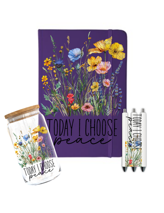 Today I Choose Peace-Journal UV DTF DECAL