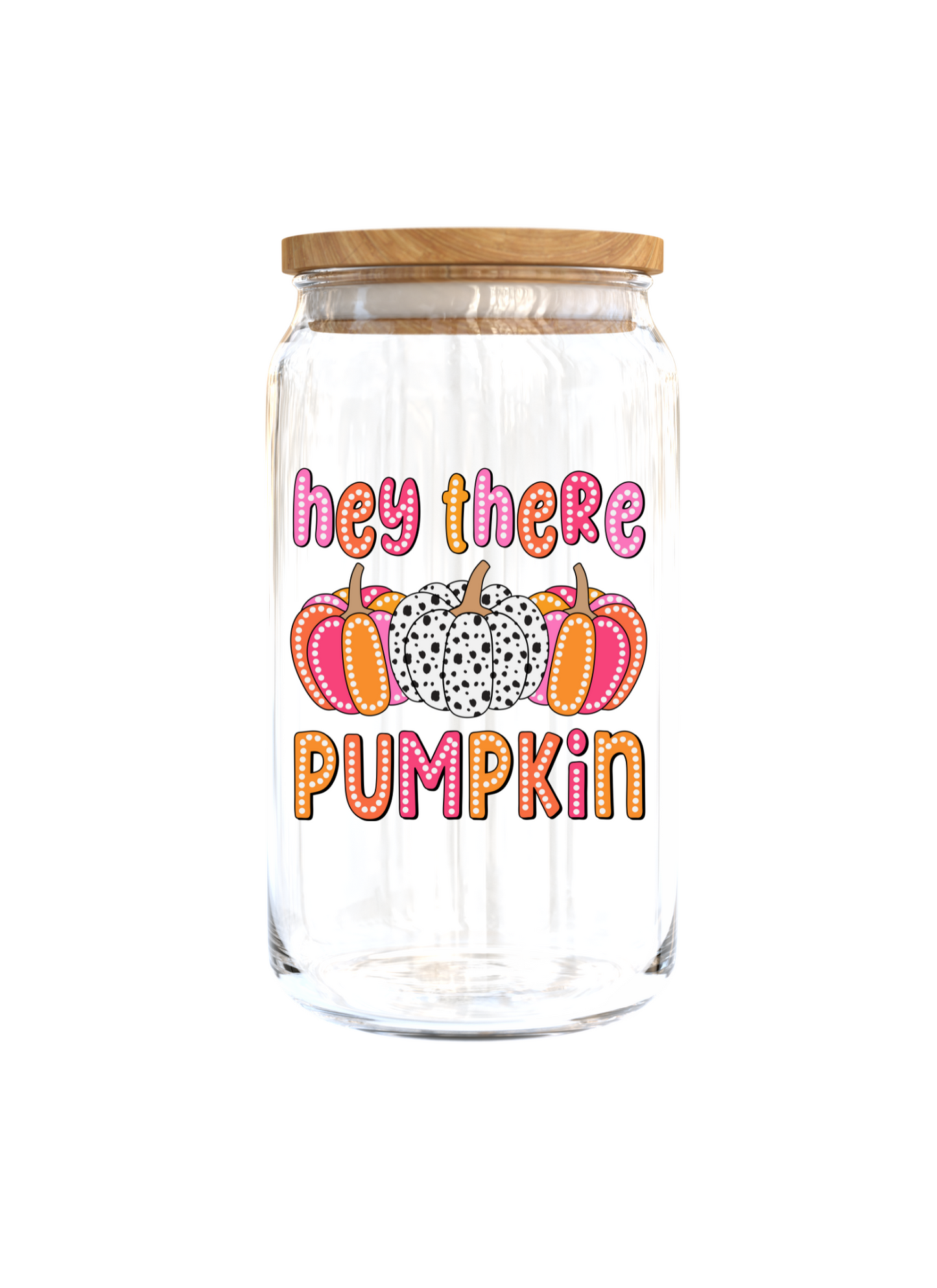 Hey there Pumpkin | UV DTF DECAL 3''(Double Sided image)