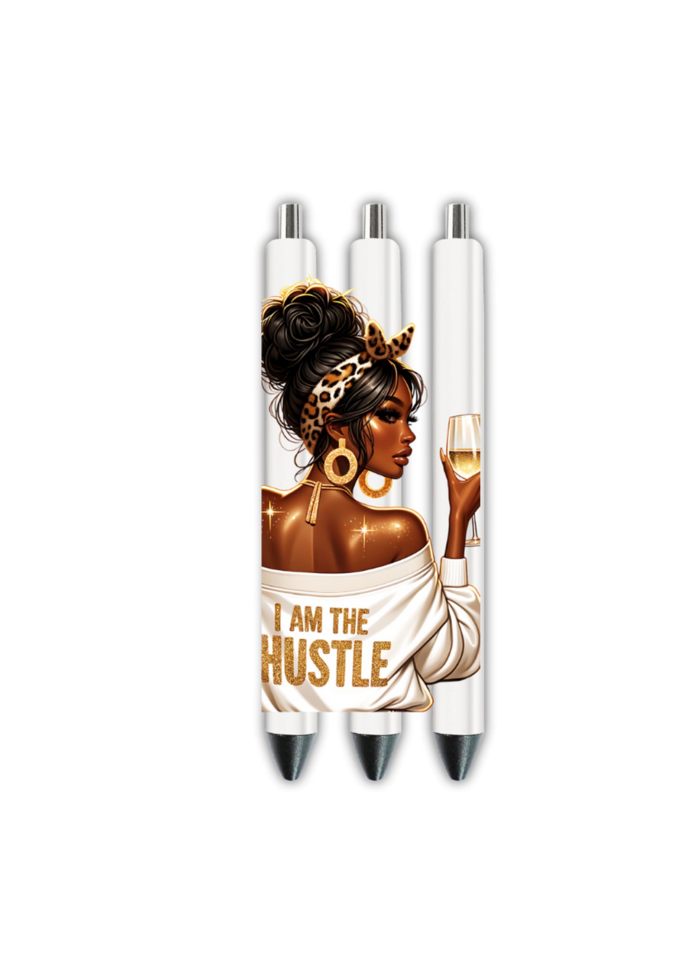 I am the hustle -Journal UV DTF DECAL