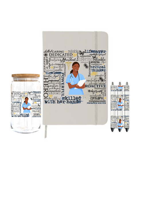 Nurse (black woman)-Journal UV DTF DECAL