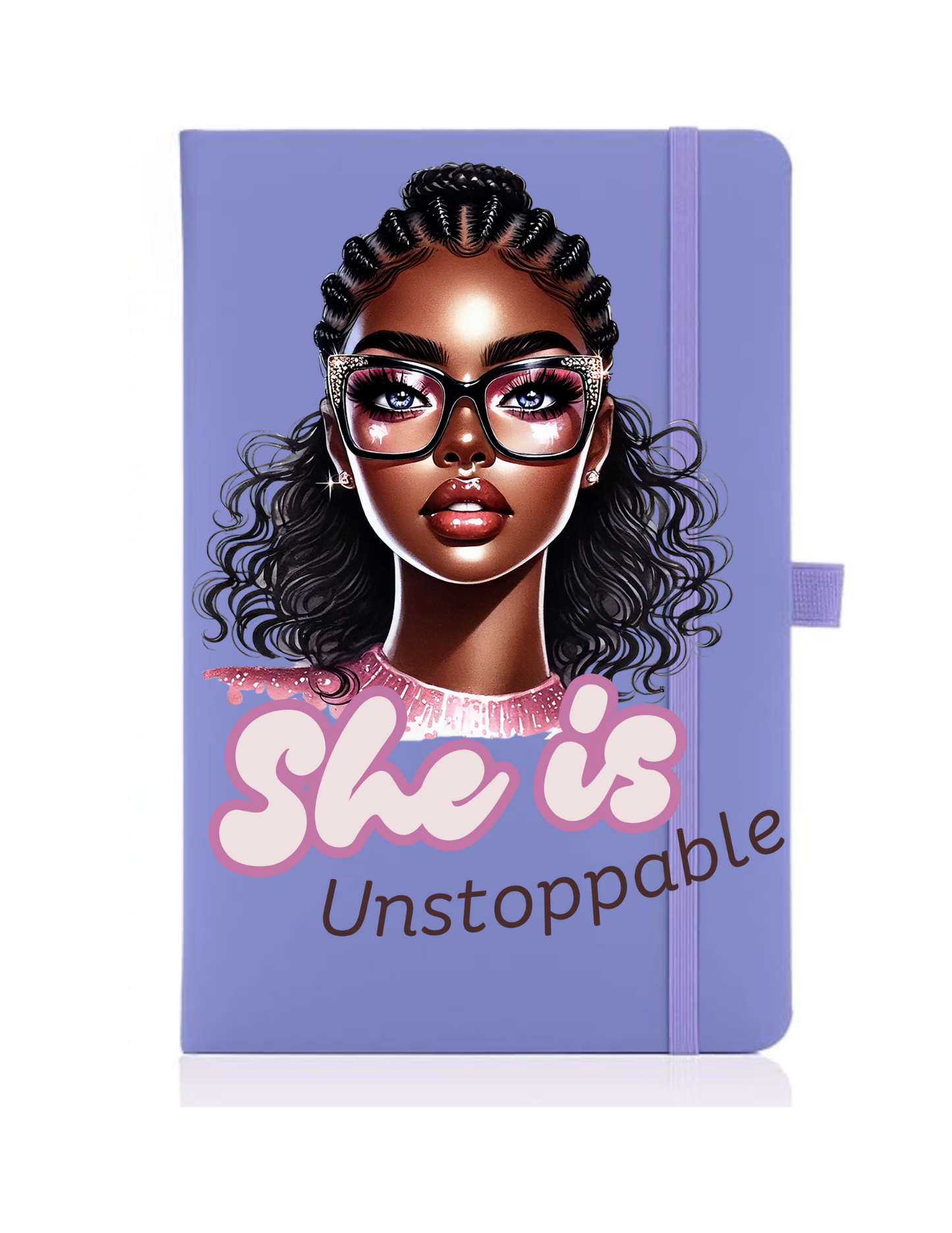 She is unstoppable -Journal UV DTF DECAL