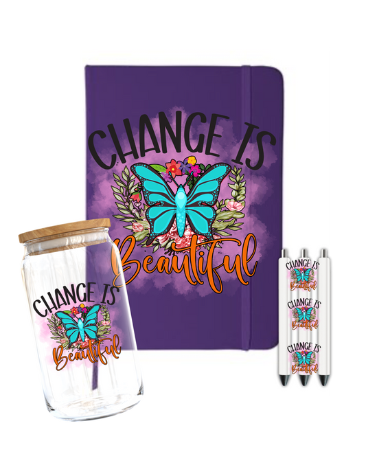 Change is Beautiful -Journal UV DTF DECAL