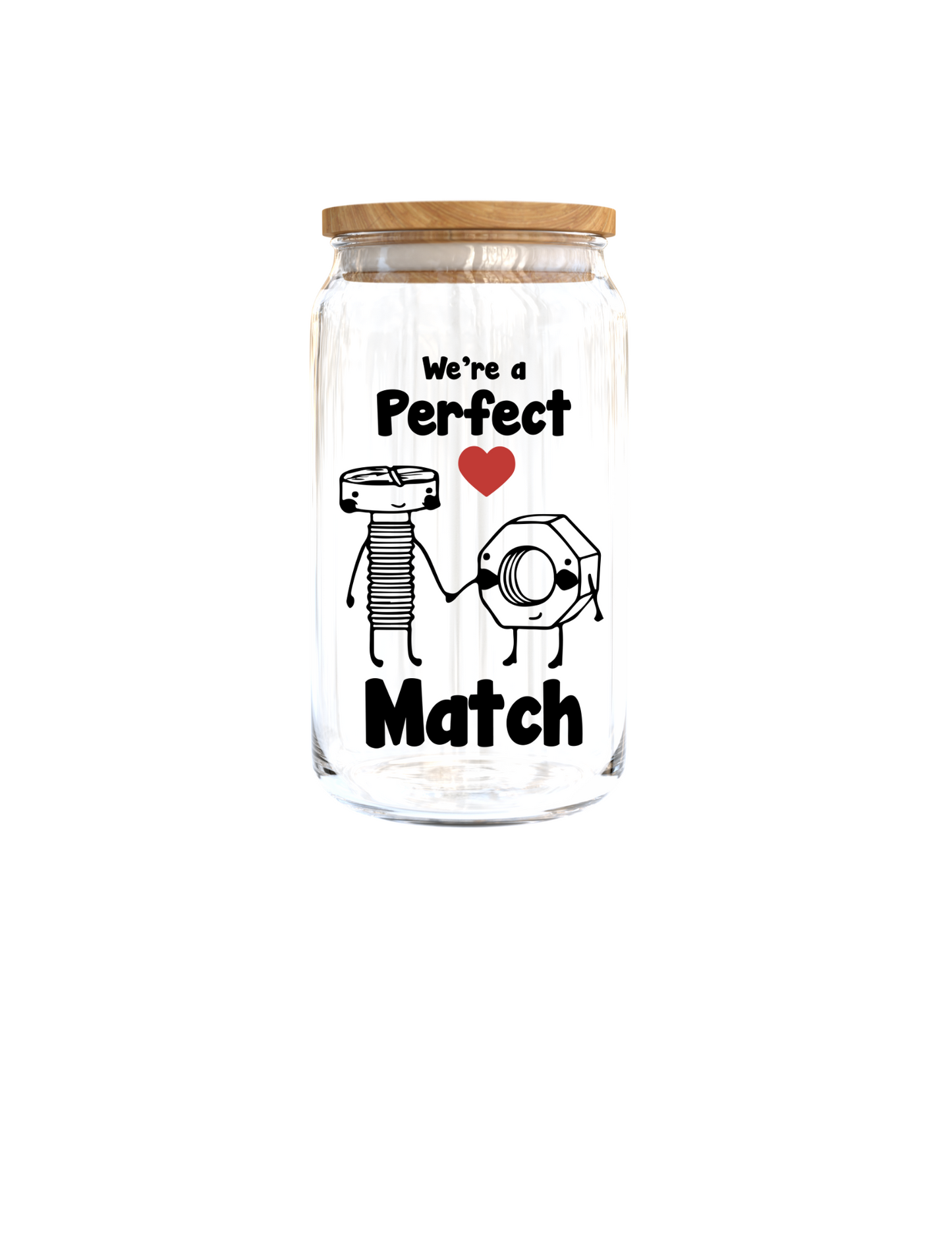 We're a perfect match-UV DTF DECAL 4''