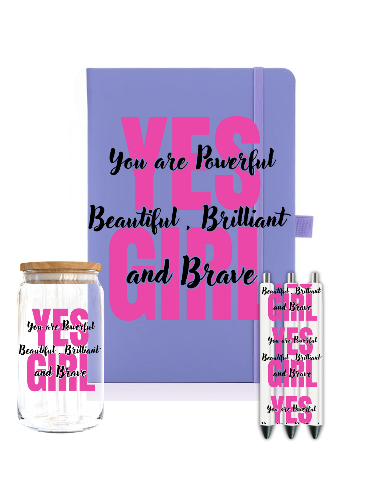 Yes you are beautiful -Journal UV DTF DECAL