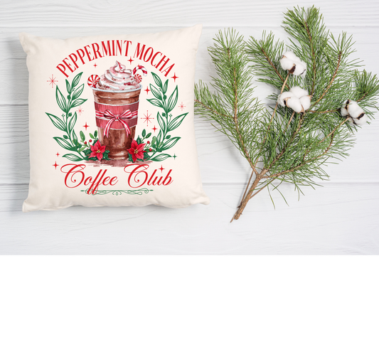 Peppermint Mocha Coffee Club-11'' DTF transfer