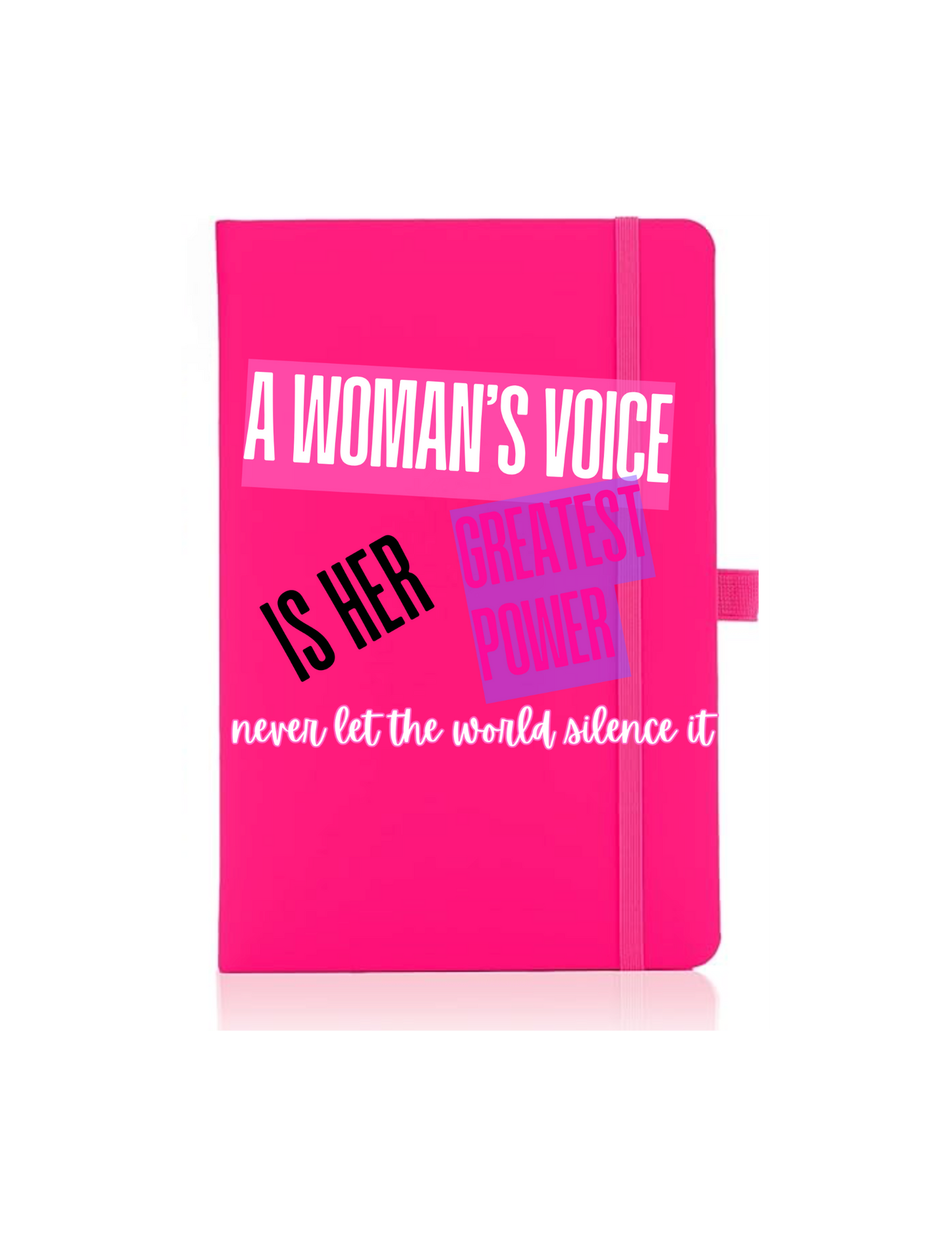 A woman's voice is her-Journal UV DTF DECAL