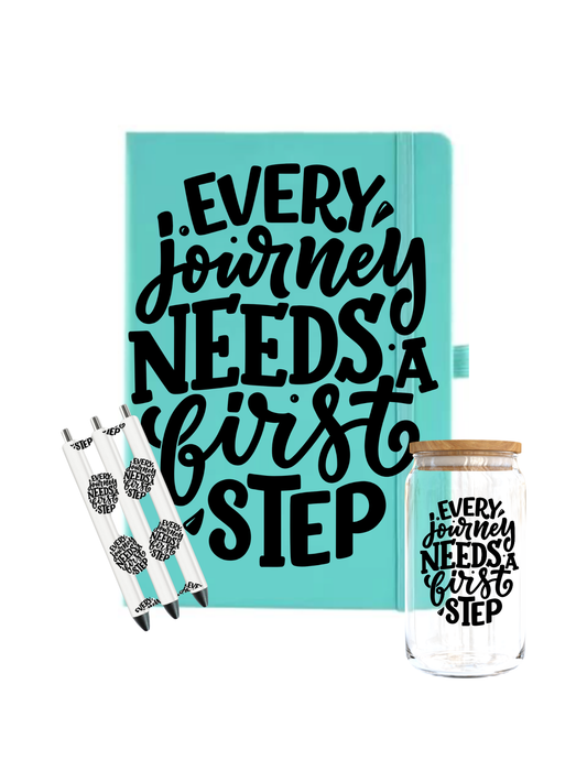 Every, journey needs a first step- Journal UV DTF DECAL