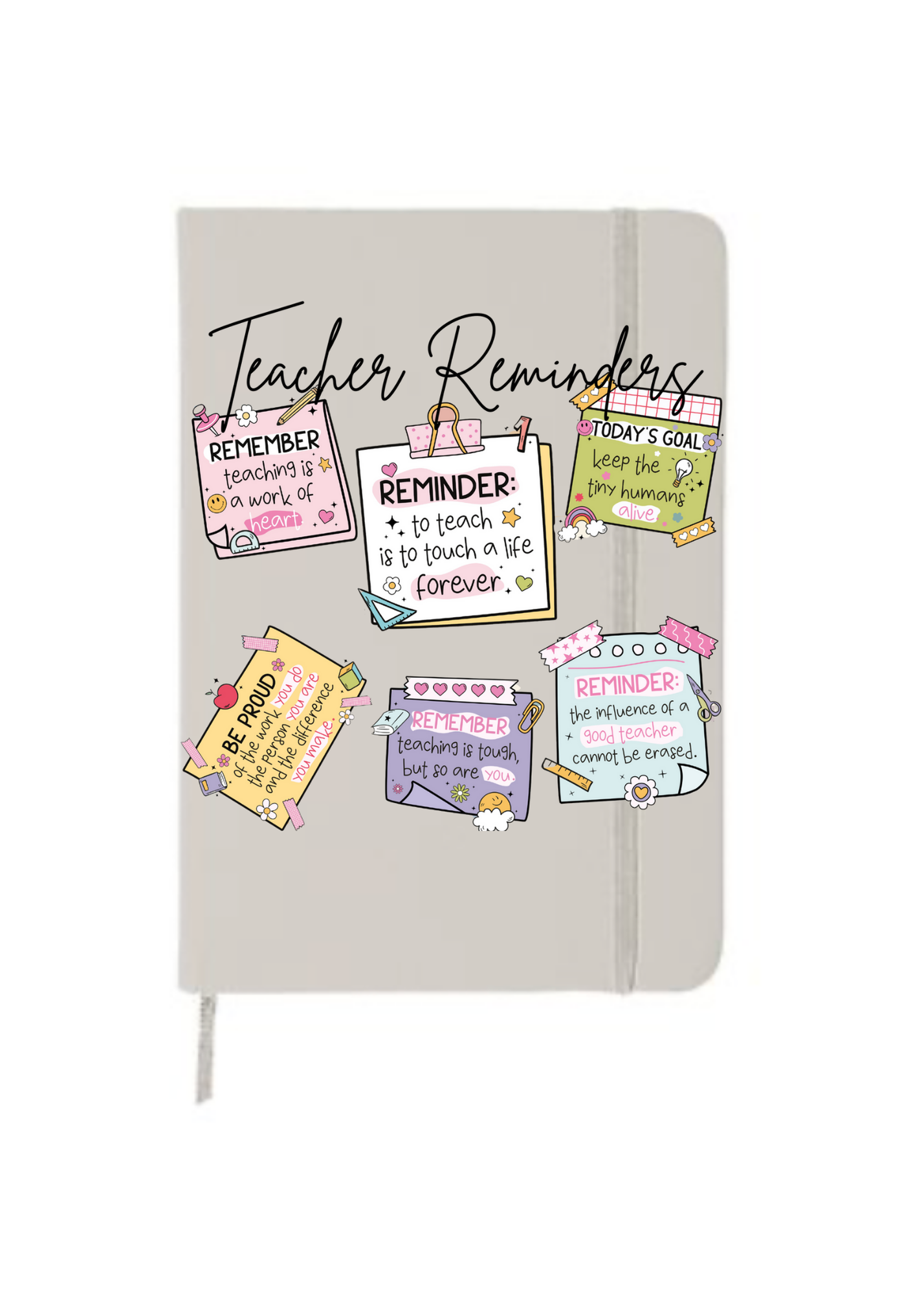 Teacher Reminders-Journal UV DTF DECAL