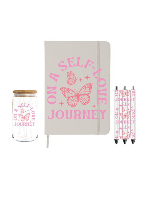 On a Self love Journey| Journal  UV DTF DECAL