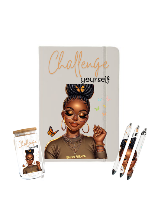 Challenge yourself| Journal UV DTF DECAL