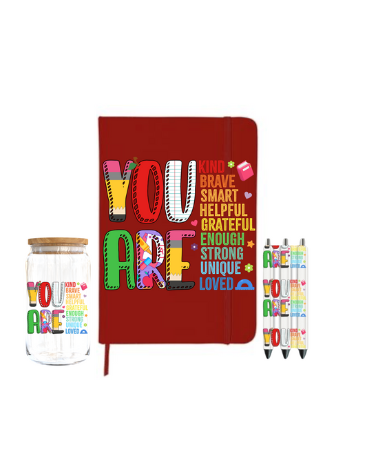 You Are (Teacher Related) -Journal  UV DTF DECAL