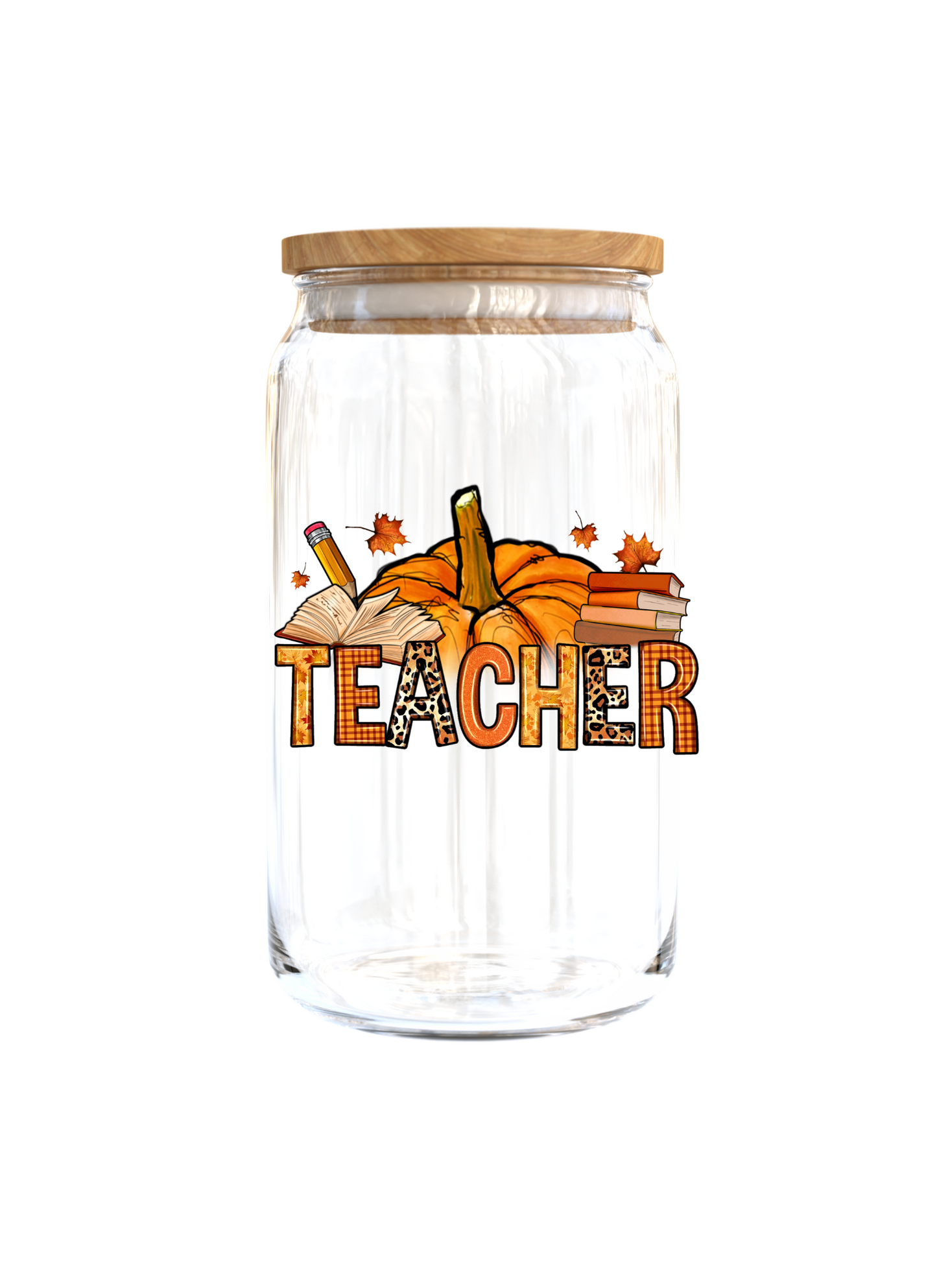 Teacher FALL THEME | UV DTF DECAL 3''(Double Sided image)