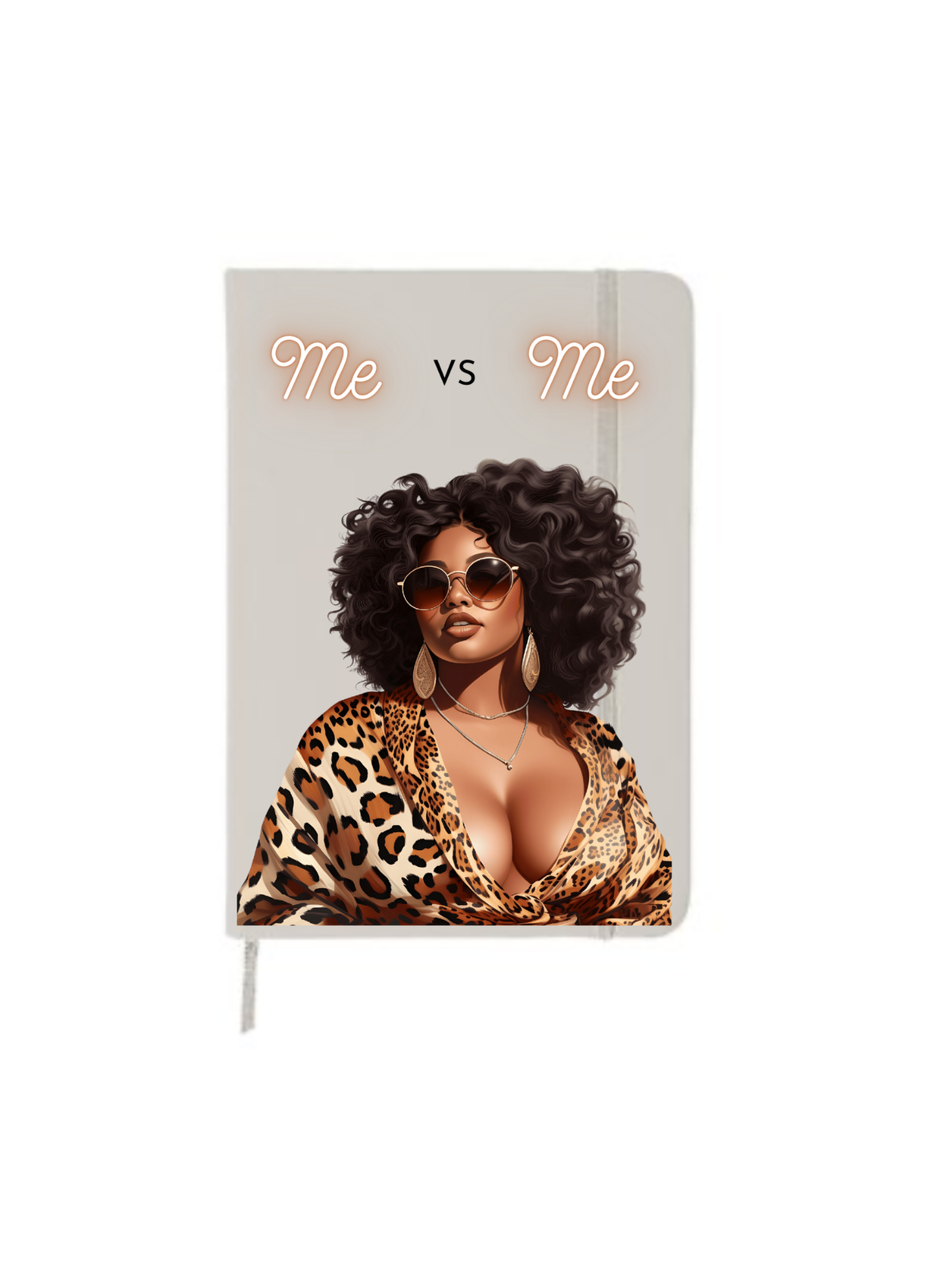 Me vs Me -Black girl  | Journal UV DTF DECAL