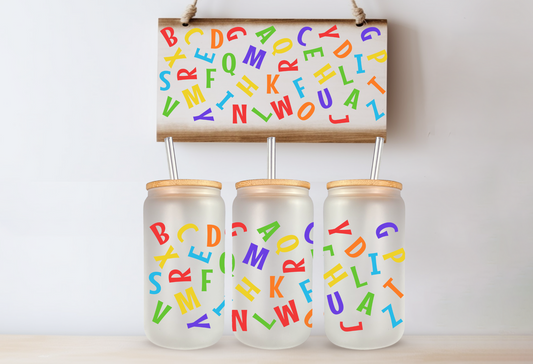 ABC Alphabet- UV DTF Wrap -Double Sided UVDTF