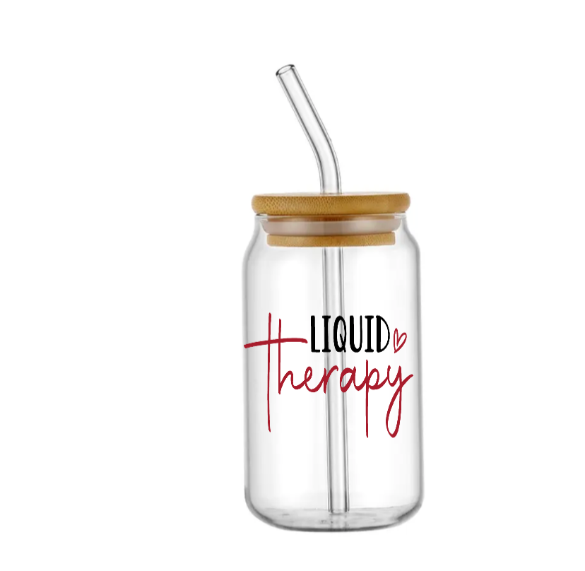 Liquid Therapy - UV DTF DECAL-can also be applied on Wine glasses