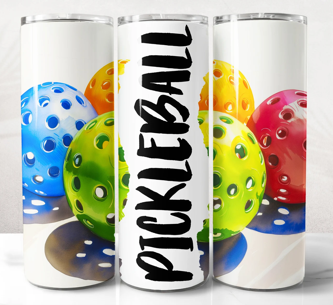 Pickleball -20oz Skinny Tumbler