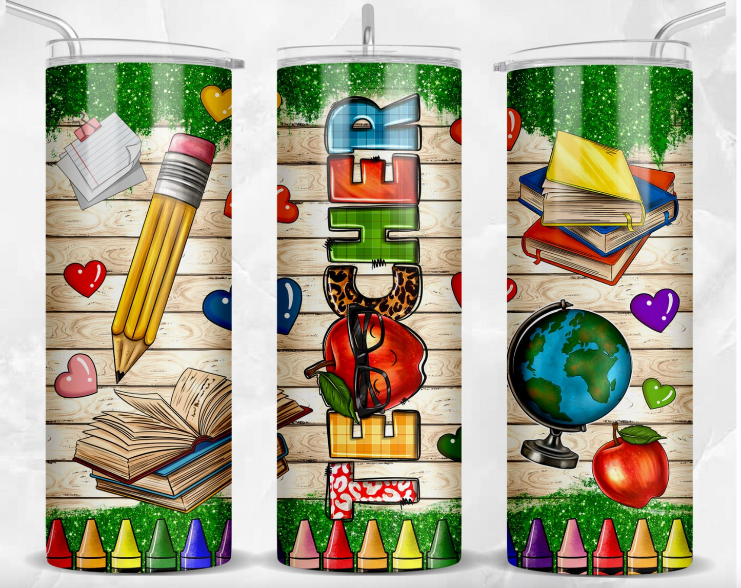 Teacher -20oz Skinny Tumbler Sublimation