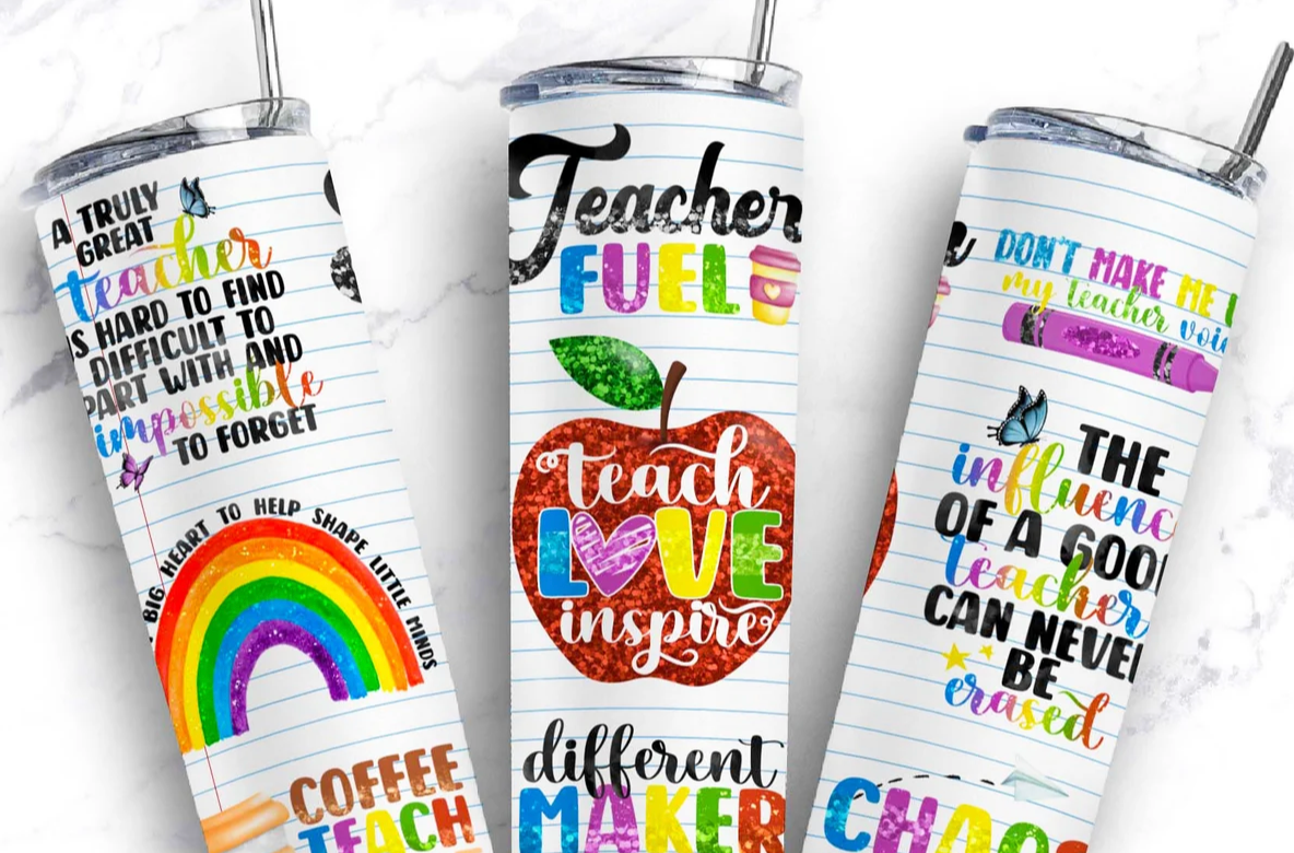 Teach Love Inspire  -20oz Skinny Tumbler Sublimation