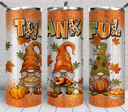 Thankful -20oz Skinny Tumbler Sublimation