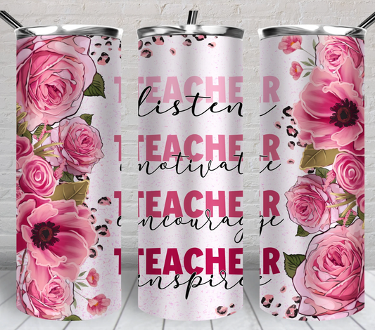 Teacher -20oz Skinny Tumbler Sublimation