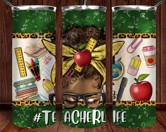 Teacher tumbler-20oz Skinny Tumbler