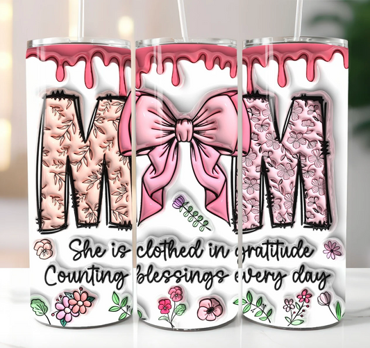 Mom-20oz Skinny Tumbler