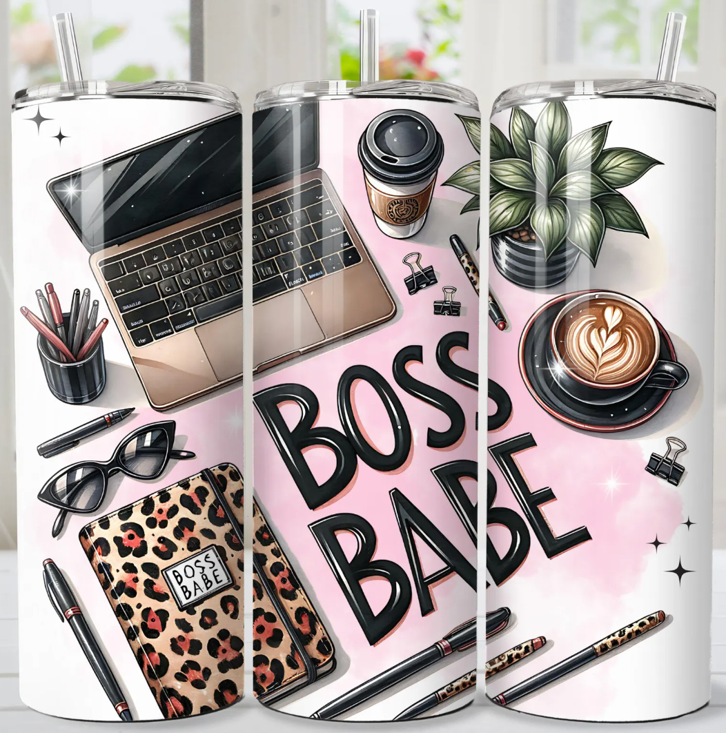 Boss Babe   -20oz Skinny Tumbler