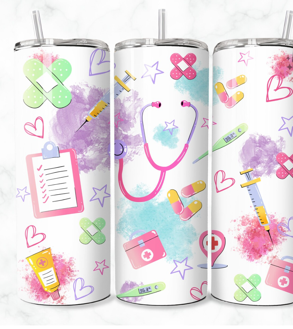 Love Nurse-20oz Skinny Tumbler