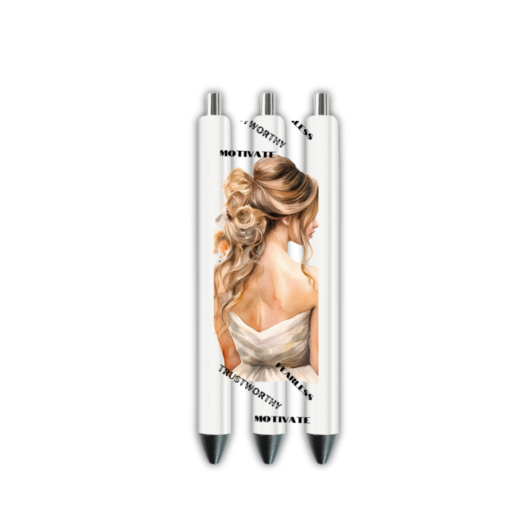 Affirmation Caucasian Woman   -Journal UV DTF DECAL