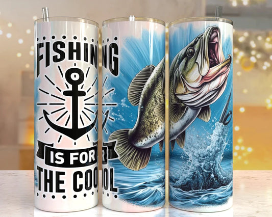 Fishing is for the cool-20oz Skinny Tumbler