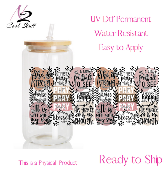 Pray Pray  - UV DTF Wrap